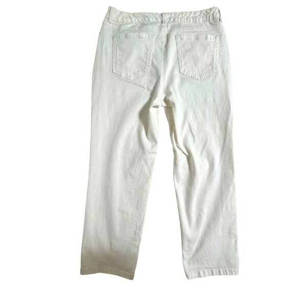 Charter Club Jean Shop Bristol Capri White Mid Rise Jeans Women's Size 8 - Picture 4 of 9